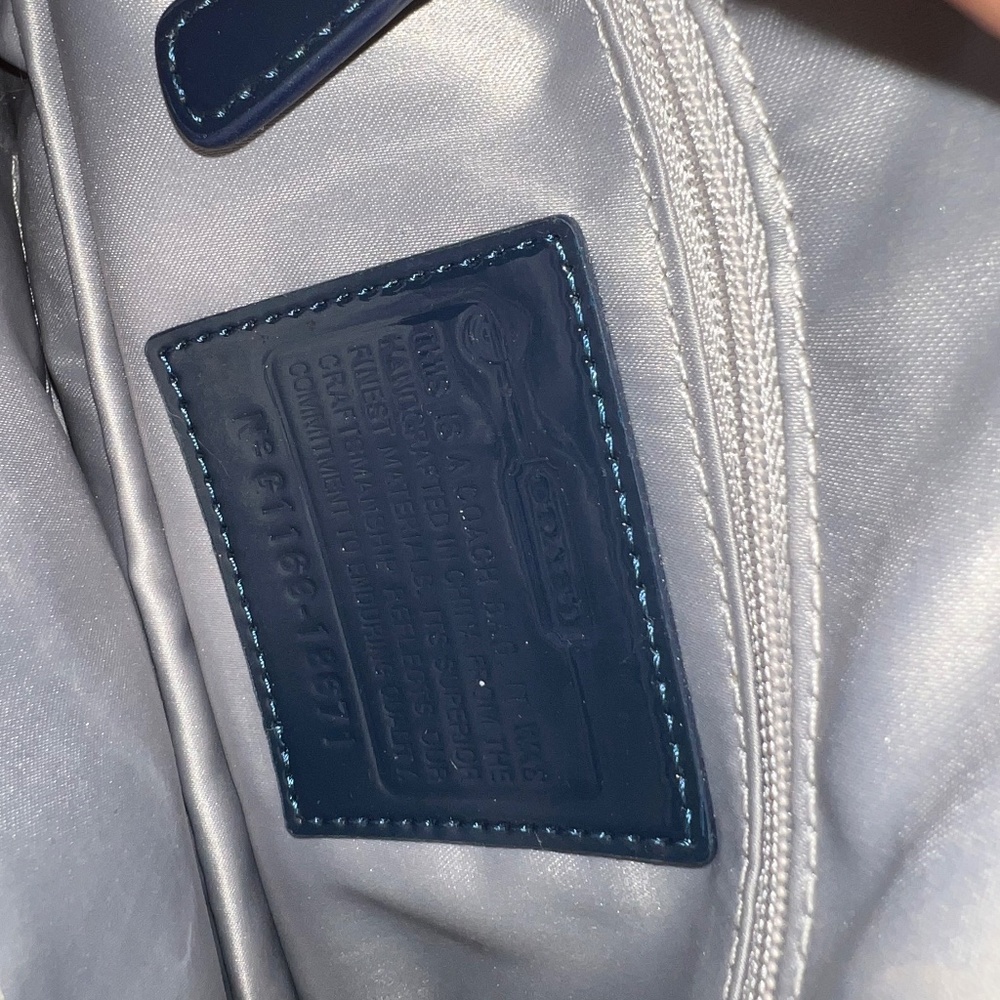 Blue Coach Bag (small clutch purse )